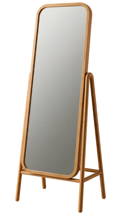 Wooden Floor Mirror