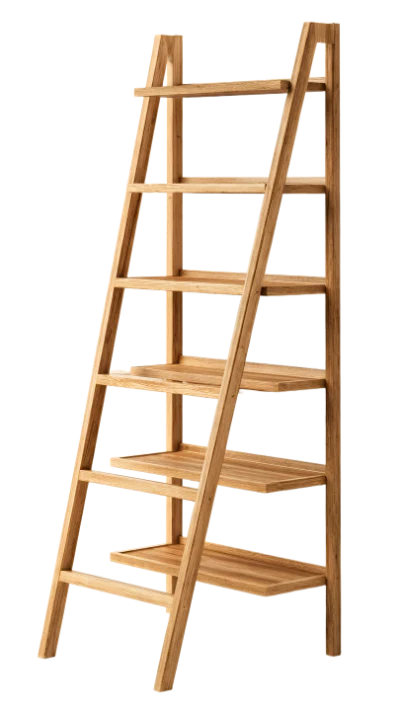 Wooden Ladder Shelf