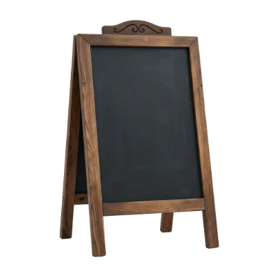 Wooden Sidewalk Chalkboard