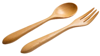 Wooden Spoon And Fork