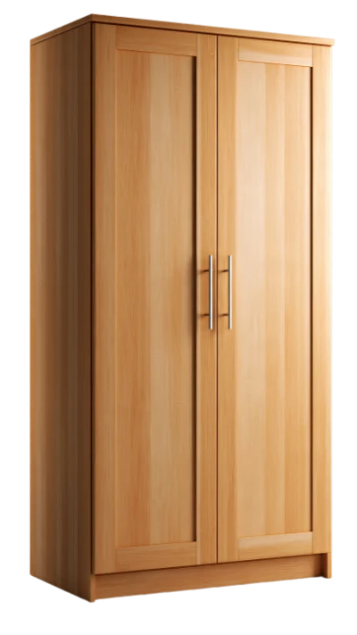 Wooden Two Door Wardrobe