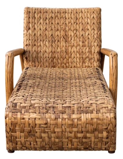 Woven Rattan Armchair