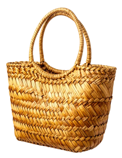 Woven Straw Tote Bag