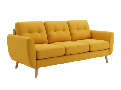 Yellow Fabric Sofa