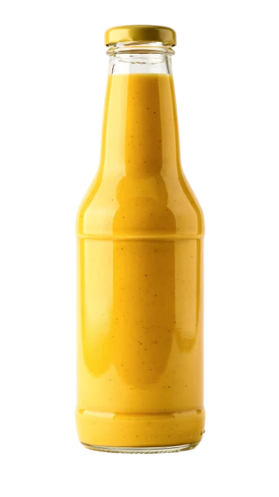 Yellow Mustard Sauce Bottle