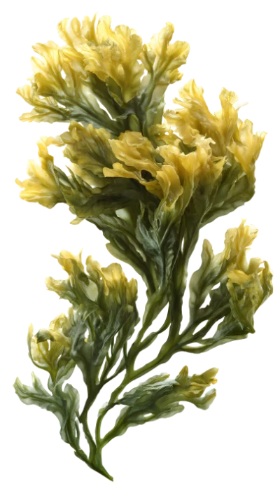 Yellow Seaweed Illustration