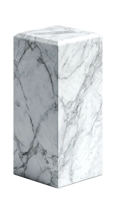 3D Render Marble Pedestal