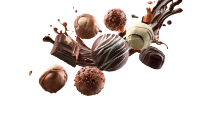 Assorted Chocolate Truffles Splash