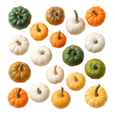 Assorted Colorful Mini Pumpkins