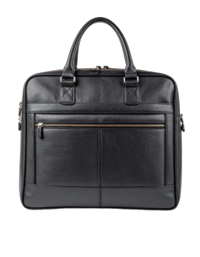 Black Leather Business Briefcase