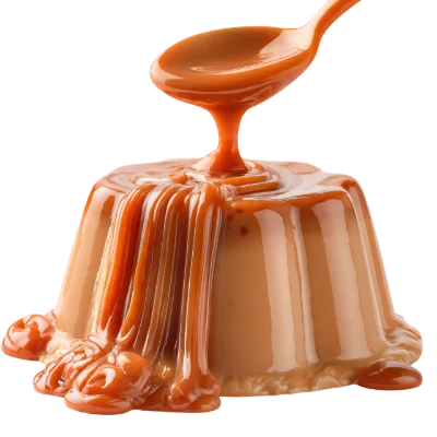 Caramel Drizzled Pudding Dessert