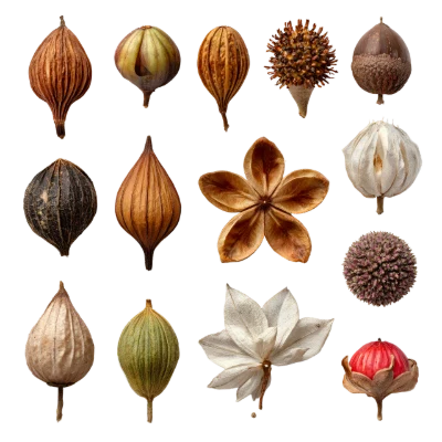 Collection Of Dried Seeds