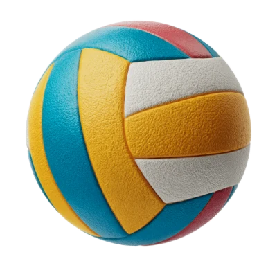 Colorful 3D Volleyball Render