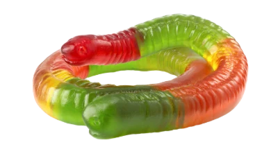 Colorful Gummy Worm Candy