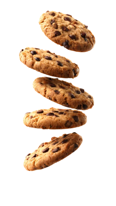 Falling Chocolate Chip Cookies