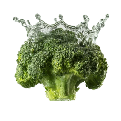 Fresh Broccoli Water Splash
