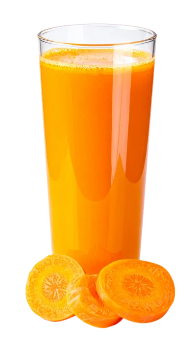 Fresh Carrot Juice Glass
