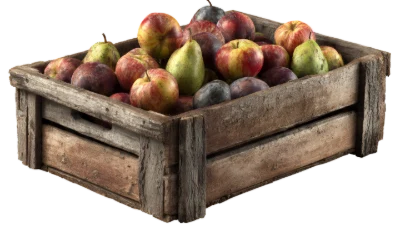 Fresh Fruit Wooden Crate