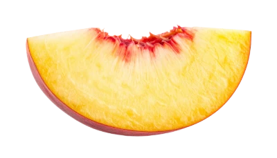 Fresh Peach Fruit Slice