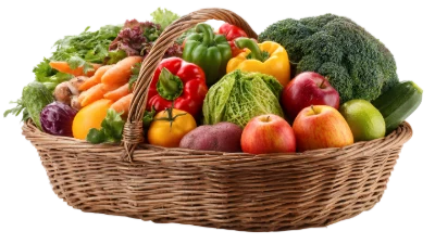 Fresh Vegetable Fruit Basket