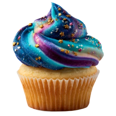 Galaxy Swirl Cupcake