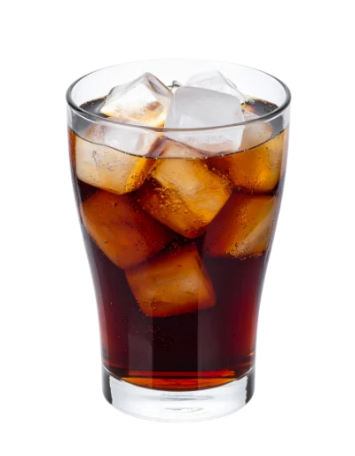 Glass Of Cola With Ice