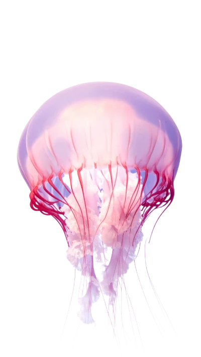 Glowing Pink Jellyfish