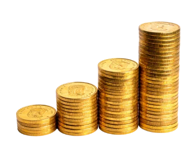 Gold Coin Stacks Growth