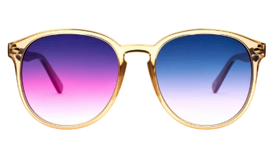Gold Frame Gradient Sunglasses