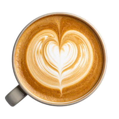 Heart Latte Art Coffee