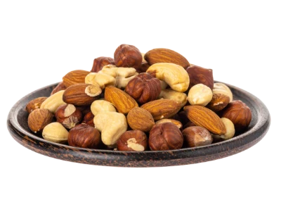 Mixed Nuts On Plate