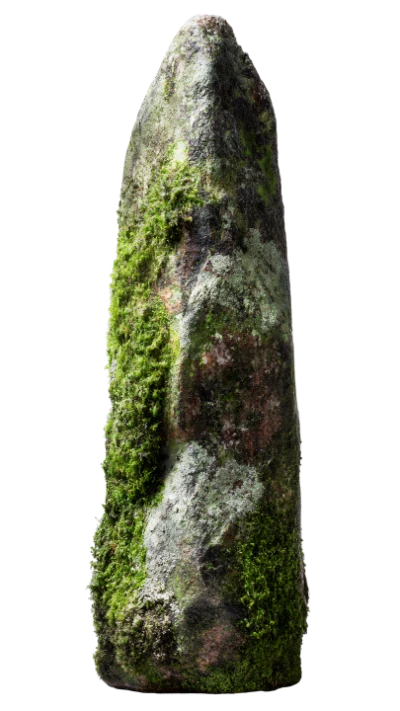 Mossy Stone Obelisk