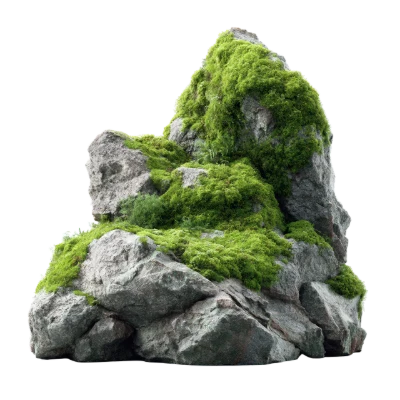 Mossy Stone Rock