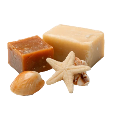 Natural Soap Bars With Seashells