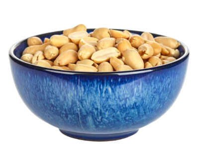 Peanuts In Blue Bowl
