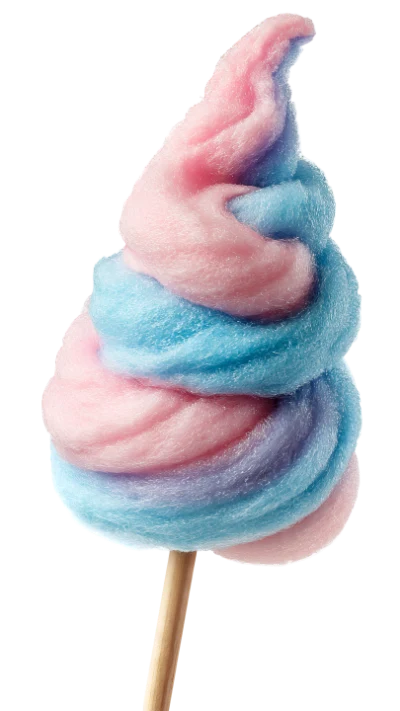 Pink And Blue Cotton Candy