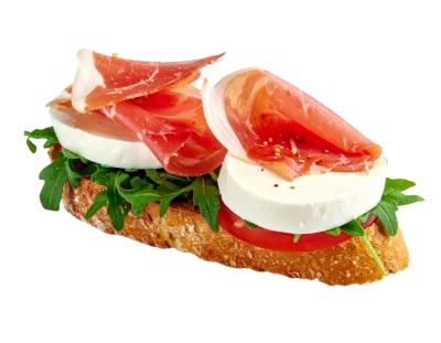 Prosciutto Mozzarella Bruschetta