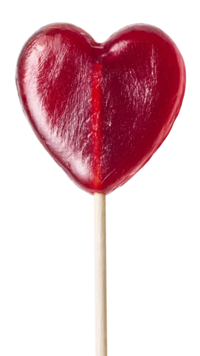 Red Heart Lollipop