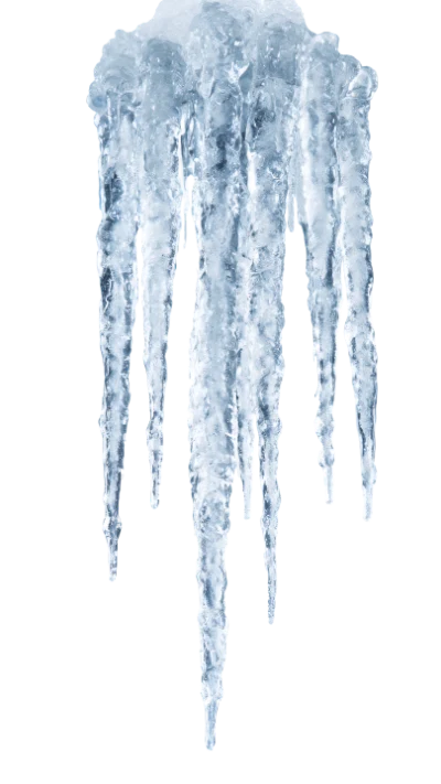Sharp Frozen Icicles Cluster