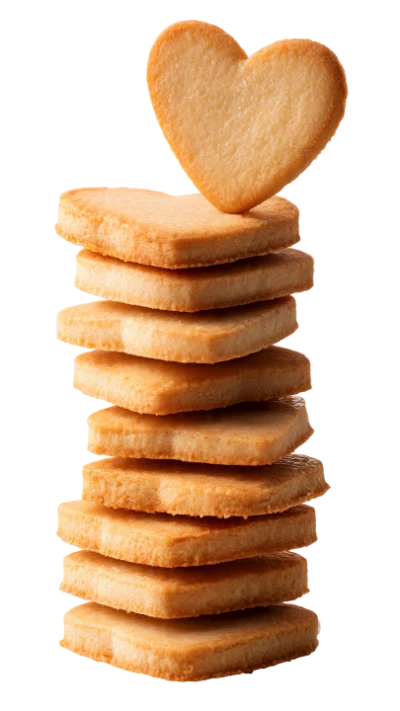Stack Of Heart Cookies