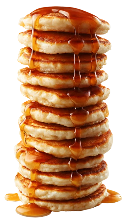 Stack Of Pancakes With Syrup