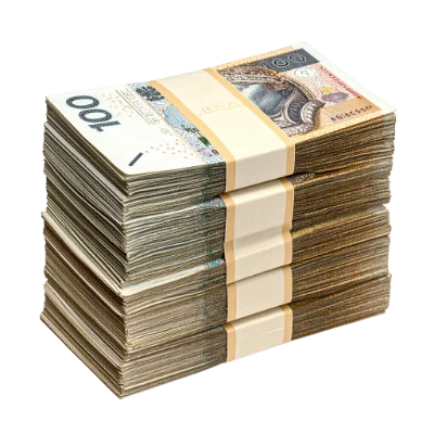 Stack Of Polish Zloty