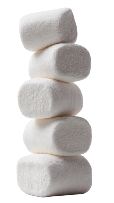 Stack Of White Marshmallows