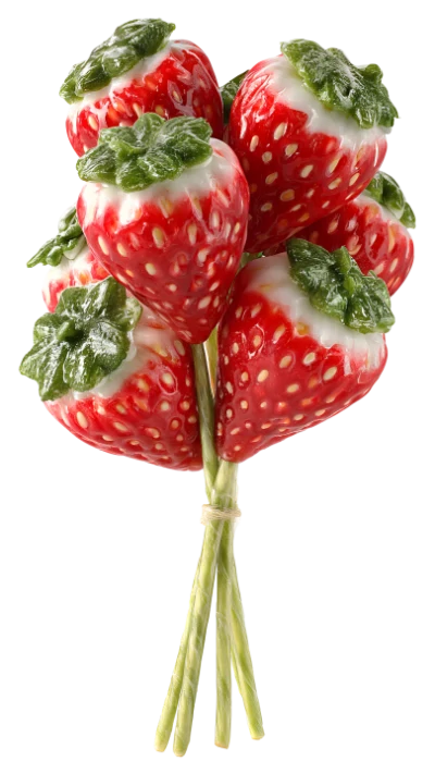 Strawberry Bouquet 3D Render