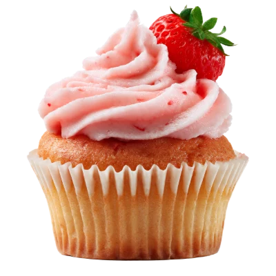 Strawberry Cream Cupcake