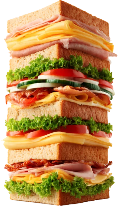 Tall Stacked Club Sandwich