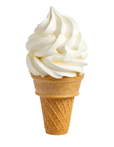 Vanilla Soft Serve Cone