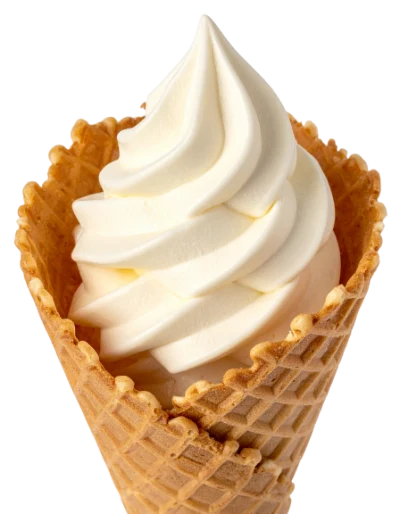 Vanilla Soft Serve Cone