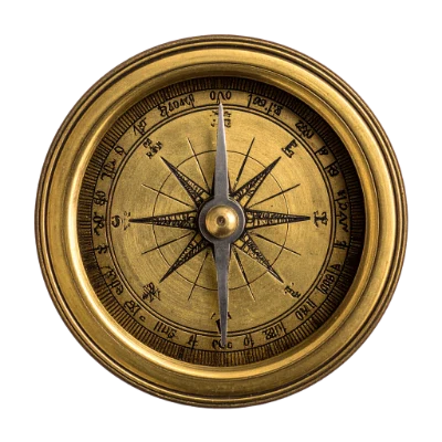 Vintage Brass Nautical Compass