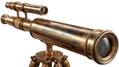 Vintage Brass Telescope